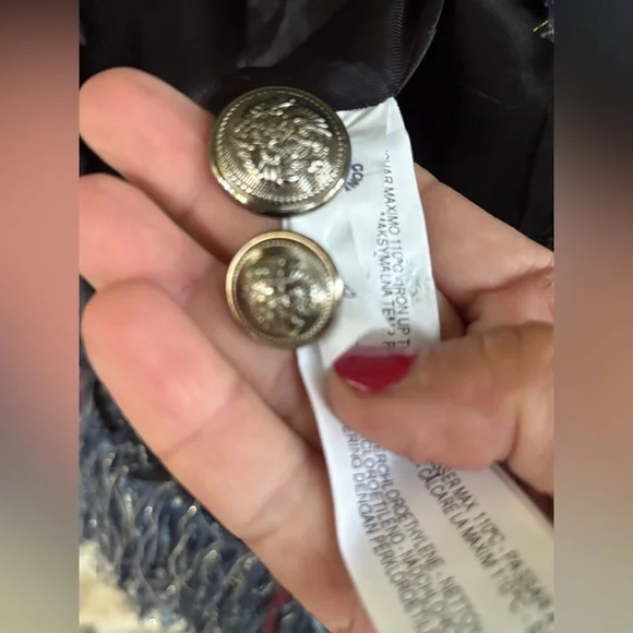 Zara Tweed Fringe Hem Blazer - Picture 10 of 17